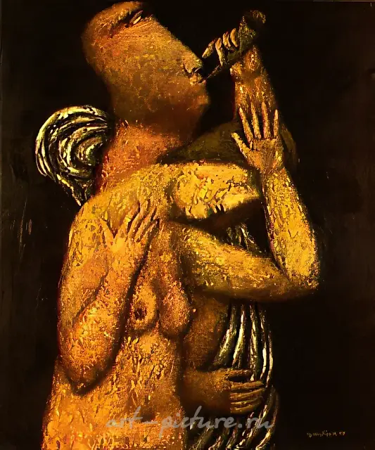 Likeness №2, 1989, canvas, oil, 140x140