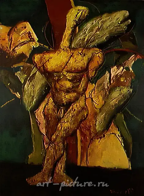 Passions of Ezekiel, 1990, canvas, oil, 200x150
