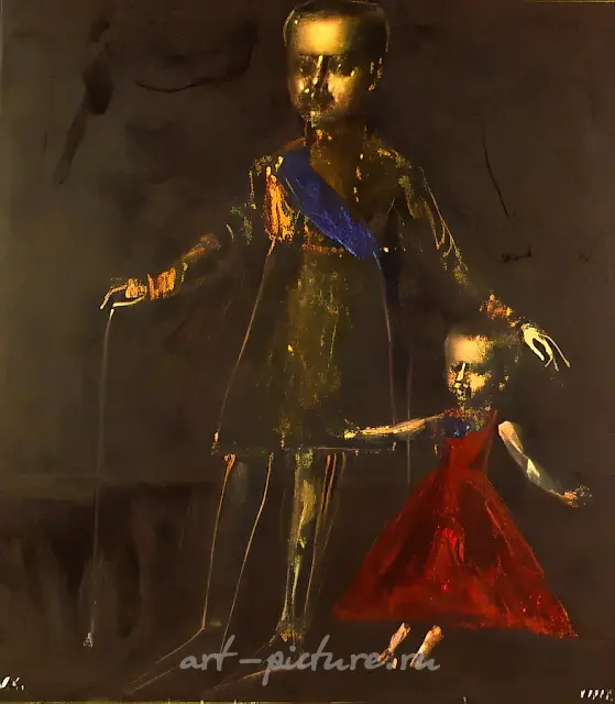 December 1917, 1990, canvas, oil, 150x140