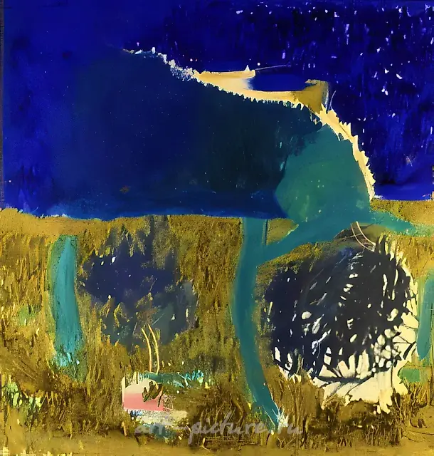 土耳其蓝，1990年，布面油画，150x150