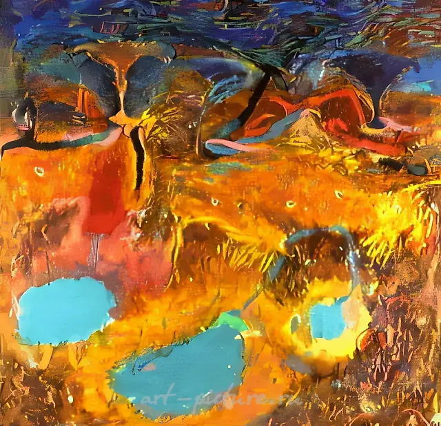 聚餐，1990年，布面油画，145x140厘米