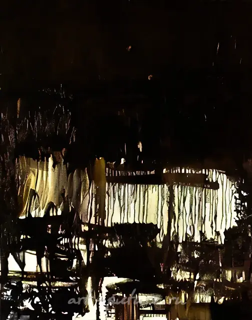Night, 1990, canvas, oil, 150x120