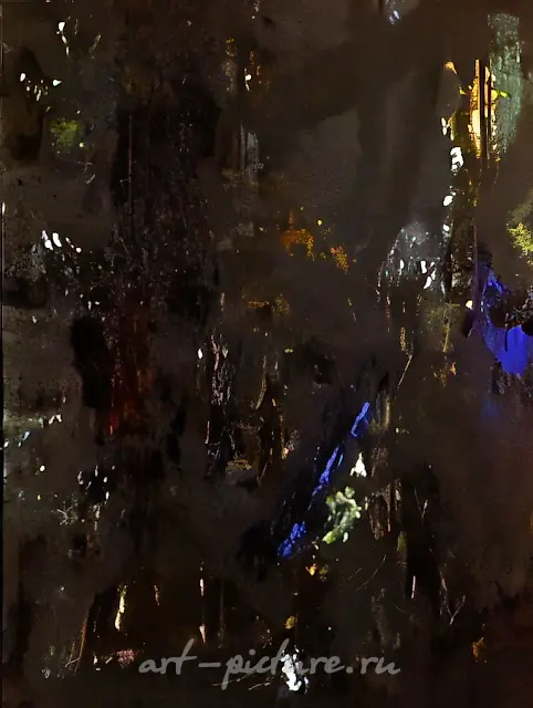 Pieta, 1990, canvas, mixed technique, 1546x114