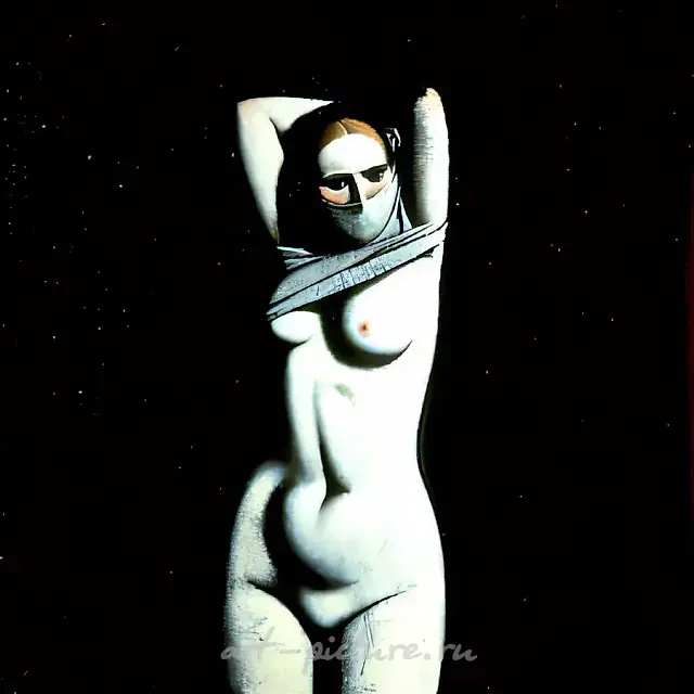 Nu N.2... or Judith, 1991, canvas, oil, 160x160 Alain Blondel Gallery. Paris.