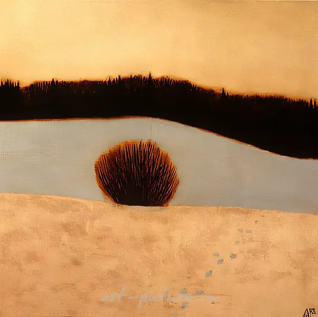 大斋期的开始，1993年，油画，100x100厘米。作者所有。