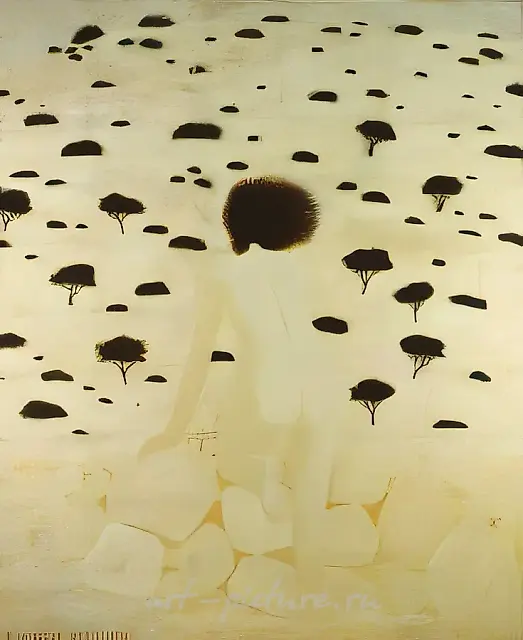 阿佛洛狄忒的诞生，1992年，布面油画，200×160厘米。作者收藏。