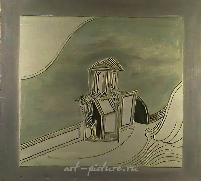 My house, 1991, orgalyth, oil, 113x125