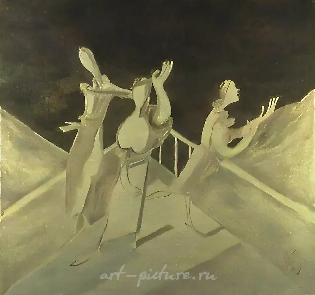 Three women, 1988, orgalyth, oil, 123x130