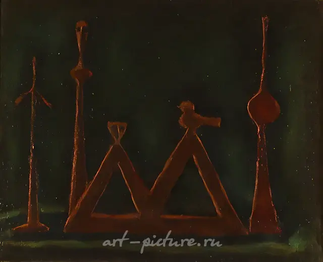 Still Life, 1981, canvas, oil, 72.5x90