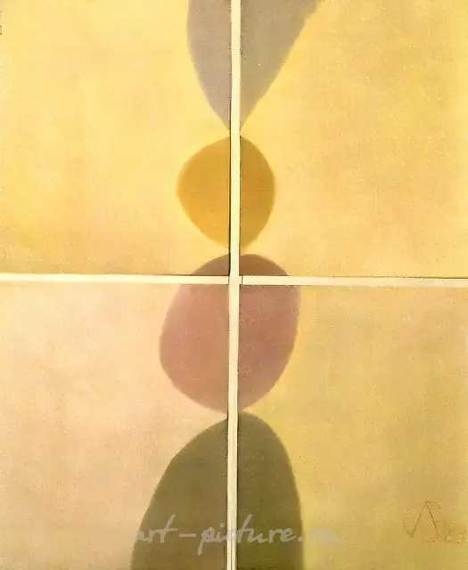 Генетический код N1, 1989, бумага, акварель, 122х103