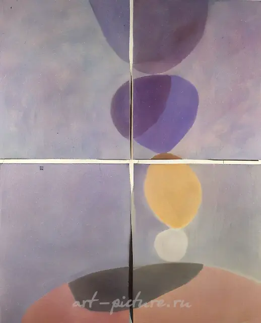 Поток сознания, 1990, бумага, акварель, 122х101