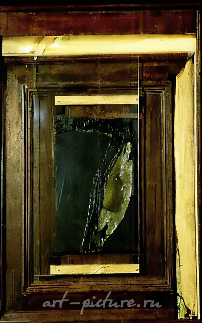 Tenth autumn, 1984, painting, wood, relief, 75.5x59.5
