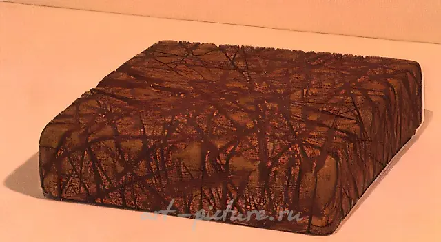 Без названия, 1989, дерево, лак, 30х30х8