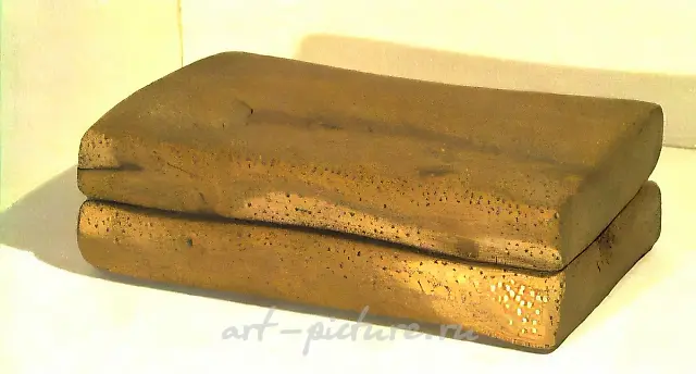 Инкрустация, 1990, дерево, медь, 50х32х16