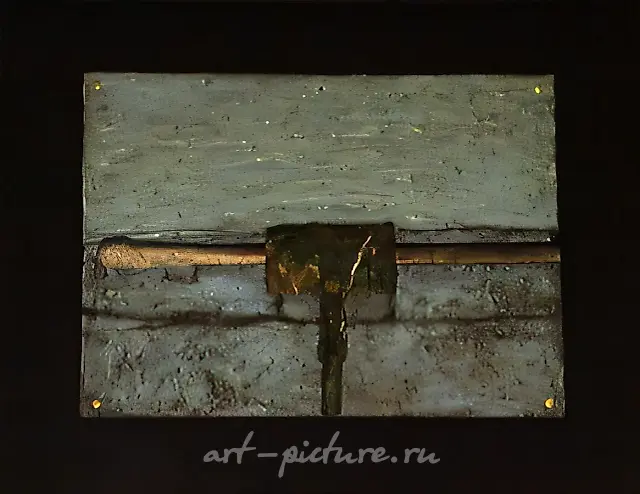Зимний крест, 1989, смешанная техника, 80х100