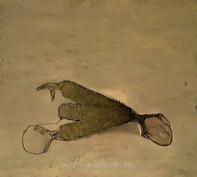Без названия, 1990, смешанная техника, 123х139