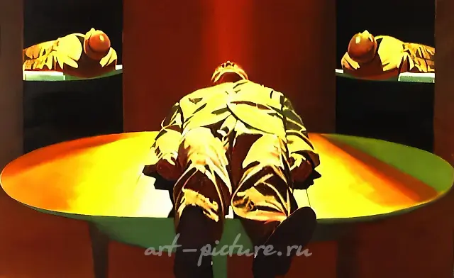 梦，1989年，布面丙烯，136x221
