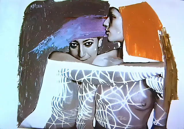 Bound up, 1991, painting, drawing, photography, 80x100