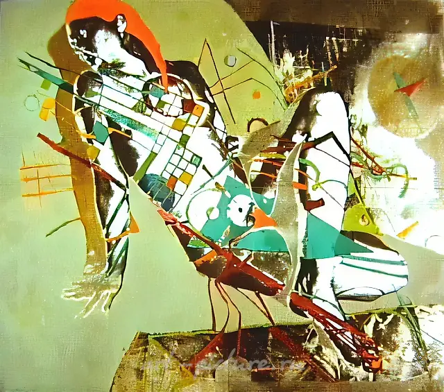 Vasilisa, 1991, painting, drawing, photography, 100x115