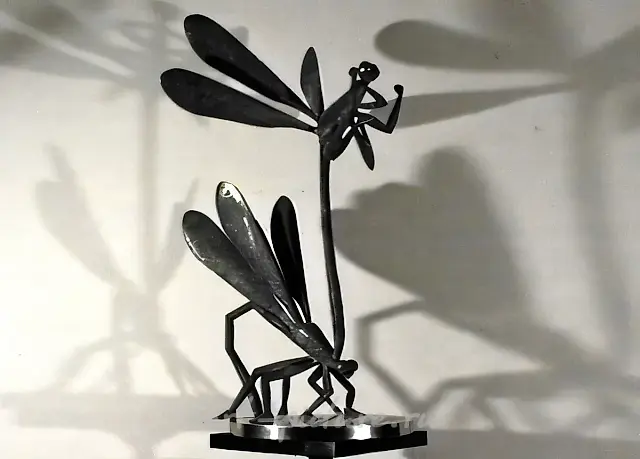Dragonflies, 1990, bronze, 100x40x50