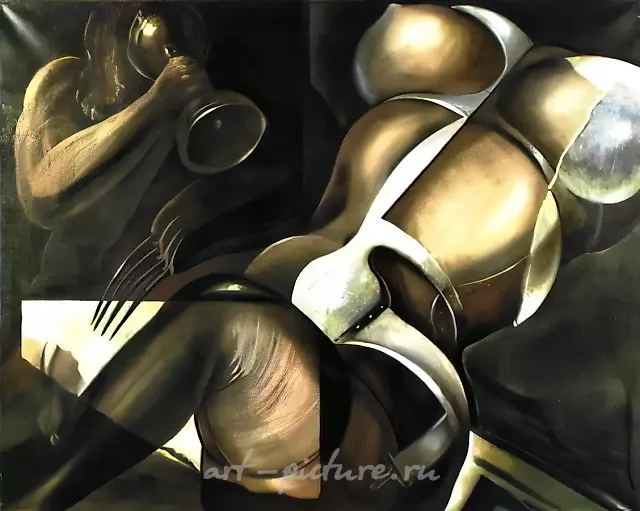 Wine Drinker, 1992, canvas, oil, 80x100