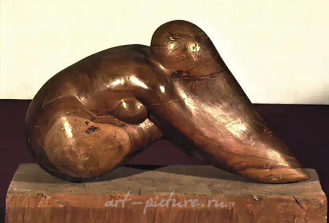A drop of water, 1965, mahogany, 80x30x50 Author`s property