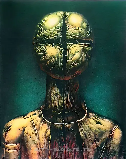 头像-I，1980年，布面油画，90×70