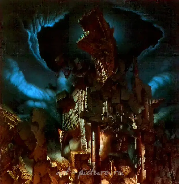 The Trojan horse, 1987, canvas, oil, 200x200