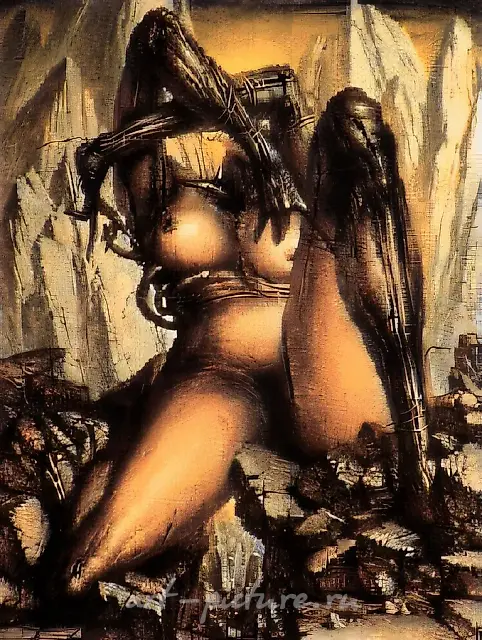 The Earth, 1988, canvas, oil, 92x65