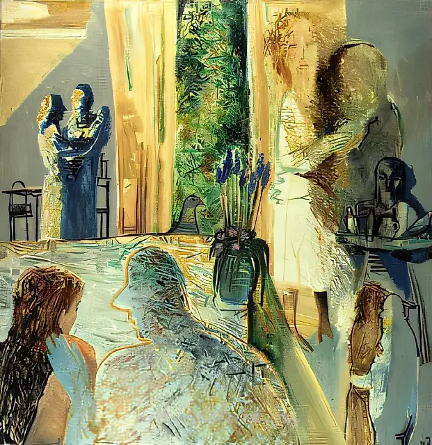 Season for Doves, 1991, canvas, oil, 130x130