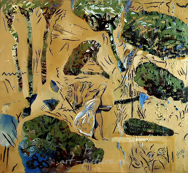 A Hot Day, 1993, canvas, oil, 112x120 Author`s property