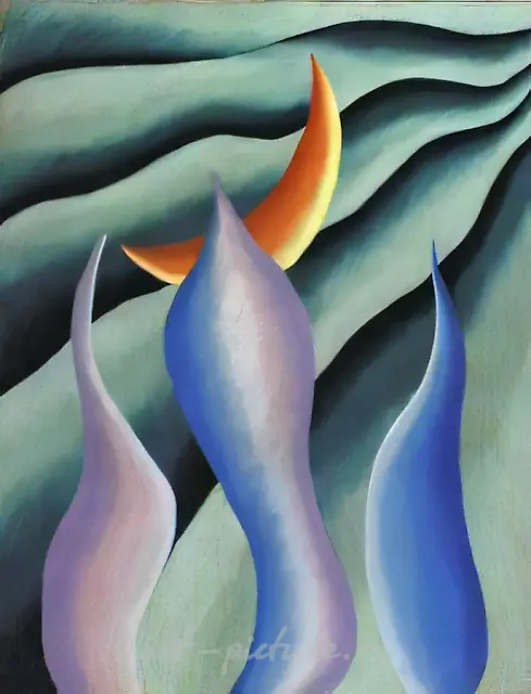 Faith, 1990, cardboard, gouache, pastel, 100x80. Author`s property