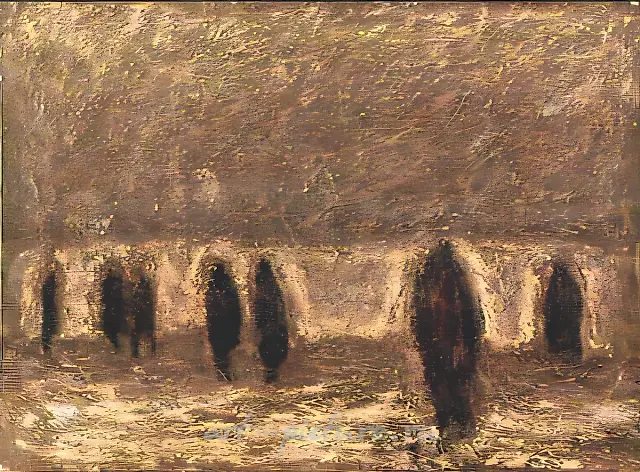 海边的人，1986年，布面油画，60x80