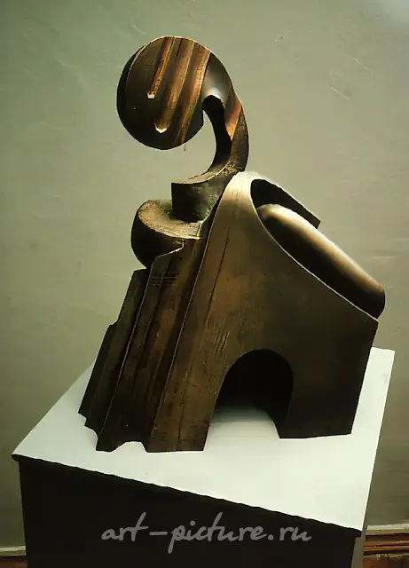 Architectural Portrait - I, 1987, bronze, 46x45x43. Author`s property