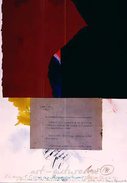 From the series «Trivia» (Dacia). Sheet 141, 1992, paper, coloured pencil, water-colour, collage, 42.4x29.6