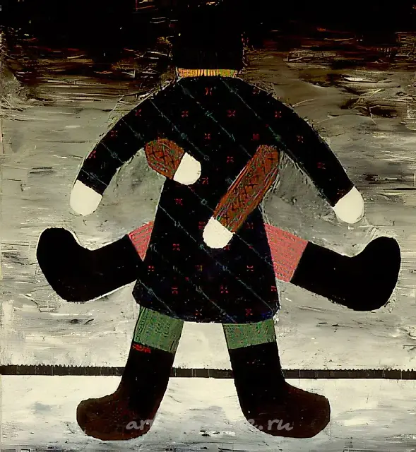"Степь, да степь кругом...", 1989, холст, масло, 100х92, $1.500