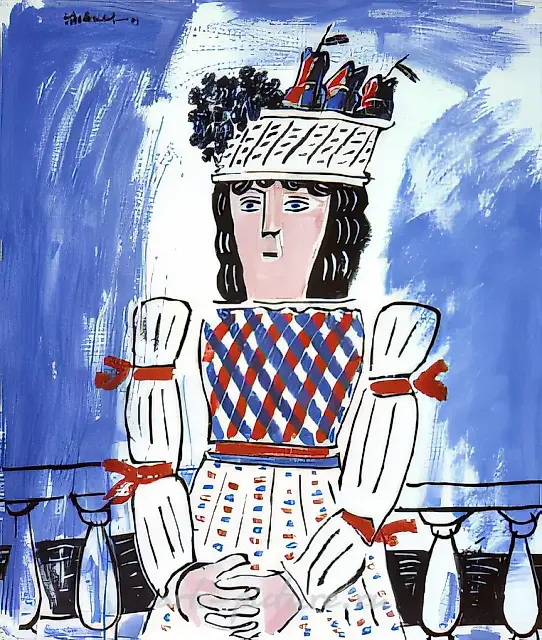 By the Sea, 1991, canvas, acrylic, 118x100