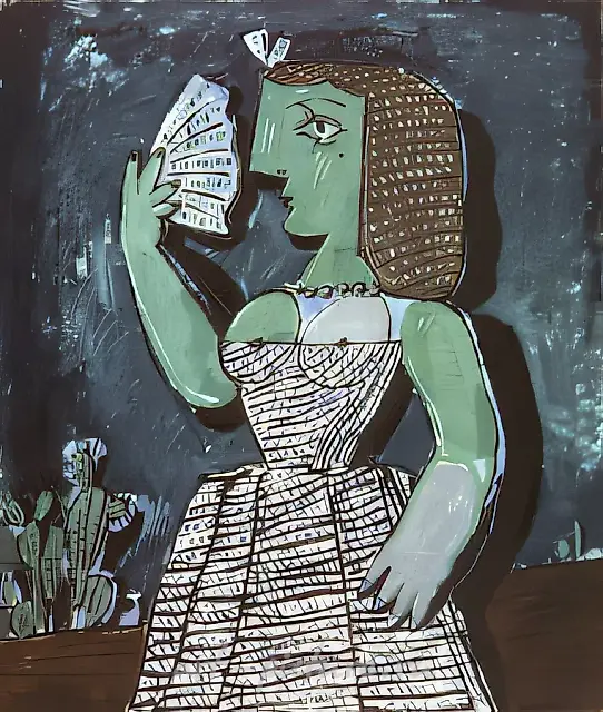 Spanish Woman, 1991, canvas, acrylic, 118x100