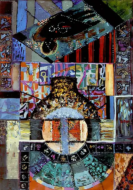 Karata. From the series «Unfolded Talismans», 1989, mixed technique, 71x50. Property of «STANBET» Gallery. Moscow