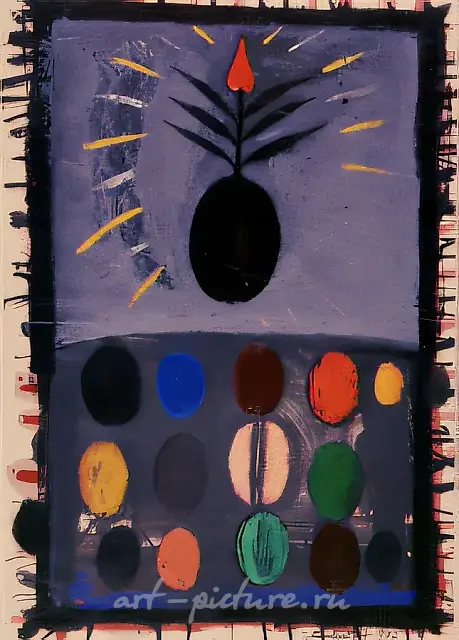 无题，1992年，纸本，油画，40×29