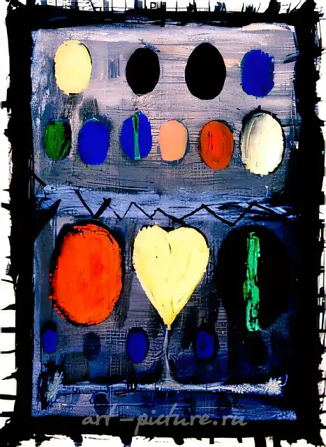 无题，1992年，纸本油画，40×29厘米