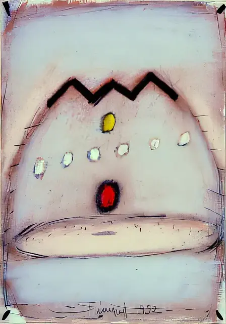 无题，1992年，纸本，粉彩，29.5×21厘米