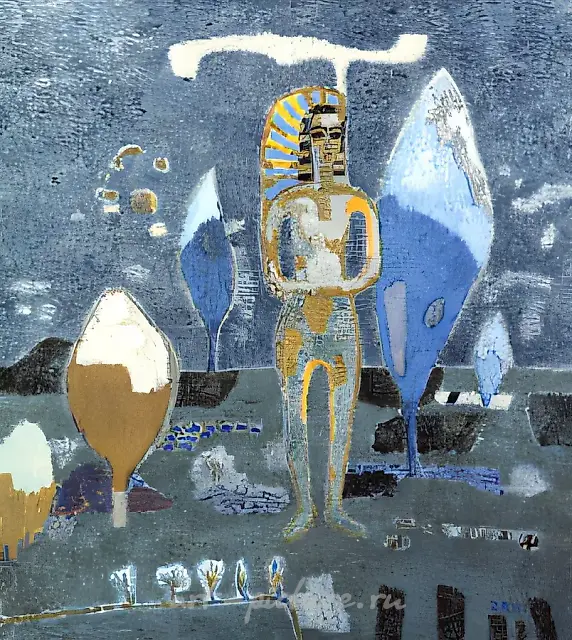 Меланхолия, 1991, холст, масло, 77х66 Cобственность галереи "СТАНБЕТ". Москва.