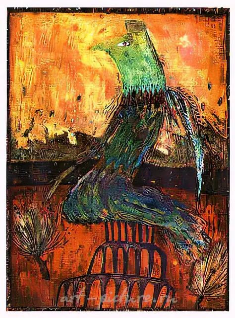 古代形象。第3页，1992年，纸本，单版画，60x40。作者所有，$1000。