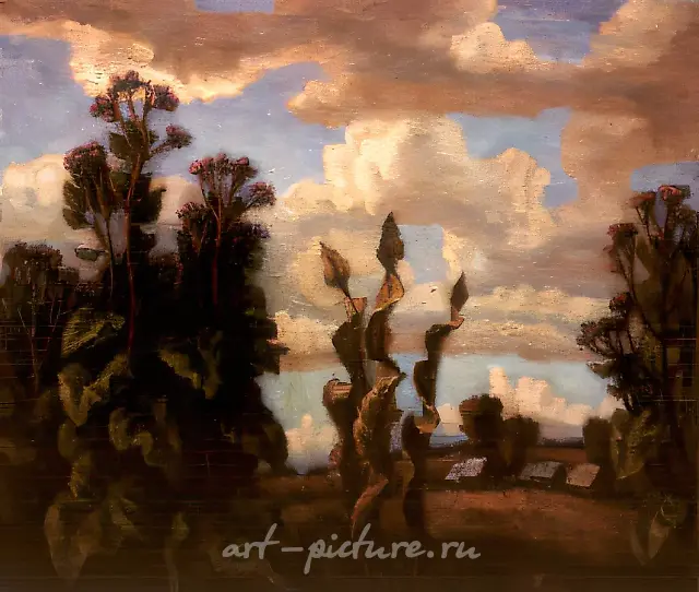 光与影，1987年，布面油画，125x167厘米。私人收藏，伦敦。