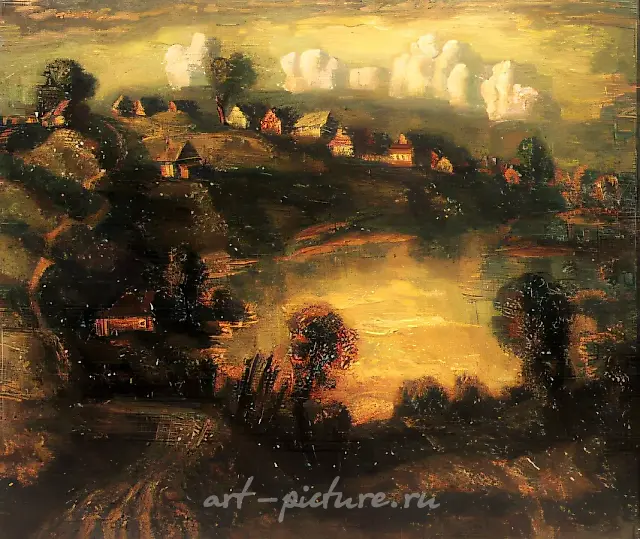 云景，1980，布面油画，140×150厘米，藏于国立特列季亚科夫画廊