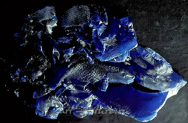 Ecology №5, 1992, slumping, coloured glass, 75x68. Author`s property