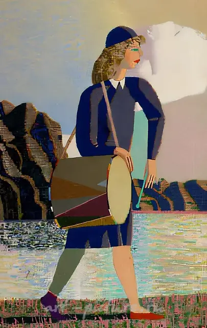 Morning, 1990, canvas oil, 129x90