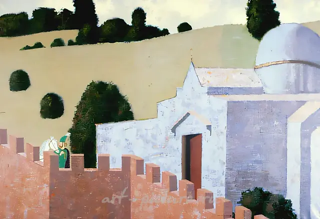Traveller, 1992, canvas, oil, 85x125
