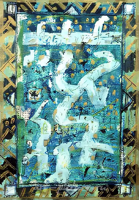 Sermon 30, 1991, cardboard, mixed technique, 50x30